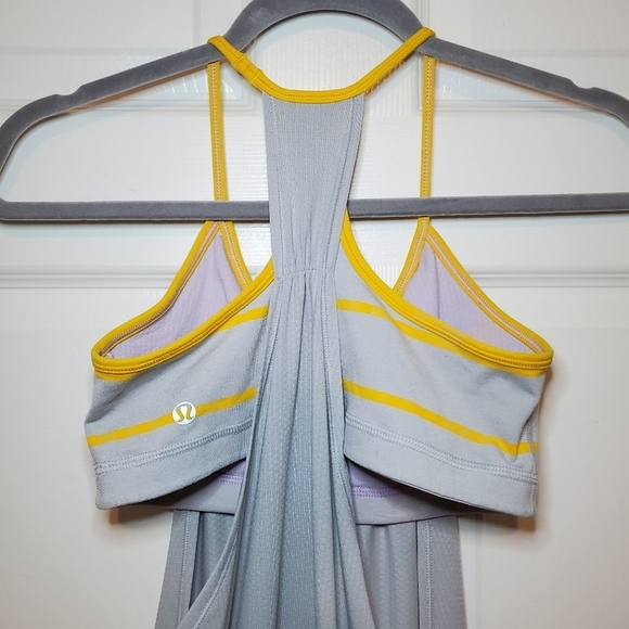 Lululemon Athletica Gray and Yellow Tank Top - Picture 4 of 7